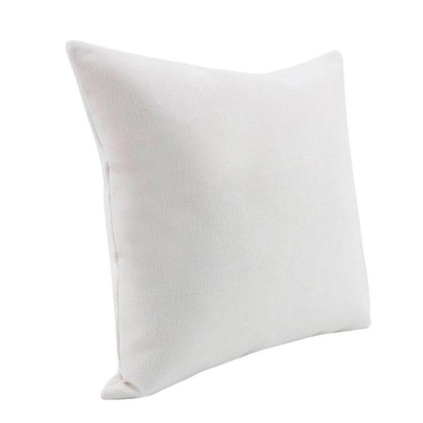 Fundas de cojín blancas 40 x 40 cm tipo lino para sublimacion