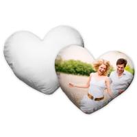 Fundas de cojín corazón (tacto algodón) para Sublimación