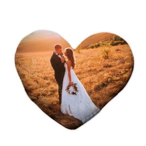 Funda de cojín corazón HQ (tipo seda) 2