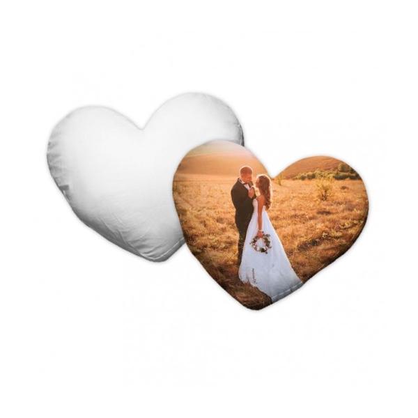 Housse de coussin coeur HQ (type de soie)