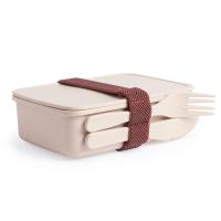 Fiambrera con cubiertos
