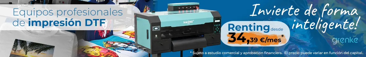 Impresión DTF en renting Sublimet con Grenke